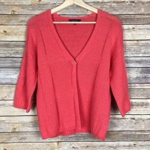 LAFAYETTE 148 NEW YORK CORAL CARDIGAN SZ P